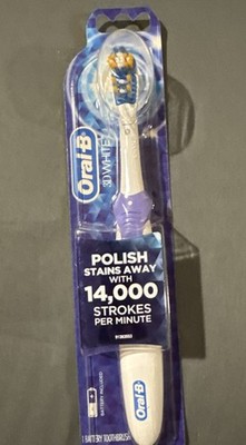 NEW Oral-B 3D White Action Power Toothbrush, 1 Count 14,000 Strokes Per Minute
