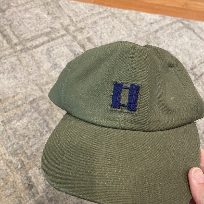 Vintage Air Force Military 7 1/2 OG-507 Hot Weather Cap Captain Bars