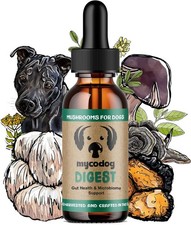 Digestive Support Mushroom Supplement for Dog Holistic Gut Support Probiotic Dog