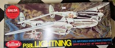 Guillow's Lockheed P-38L Lightning Flying Wood Model Airplane Kit 2001