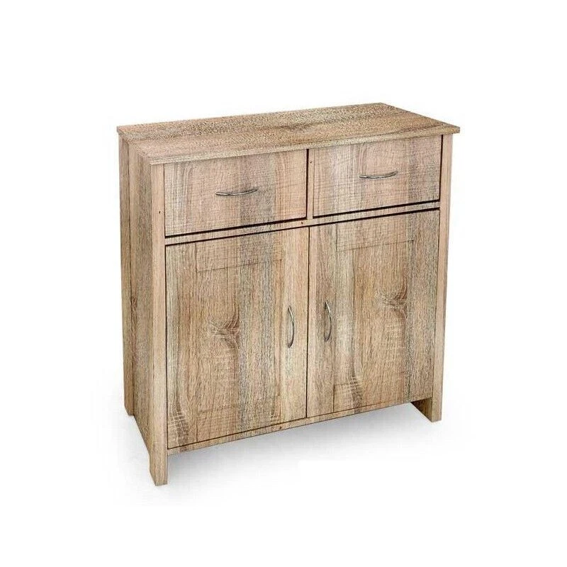 GICOS MOBILE DA ARREDO CON 2 CASSETTI E 2 ANTE 79X35X80CM IN COLORE ROVERE