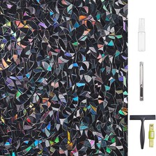Window Privacy Film Total Blackout Decorative Window Film 17.5 x 78.7 Inch 
