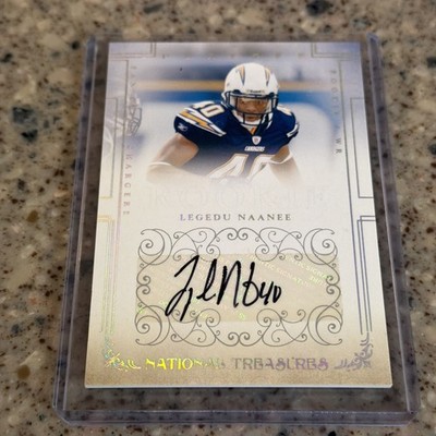 Legedu Naanee 2007 Playoff National Treasures #168 Auto 86/99 RC CHARGERS-NFL