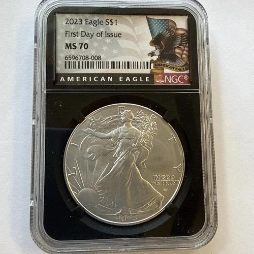 2023 AMERICAN SILVER EAGLE NGC MS70 FIRST DAY OF ISSUE