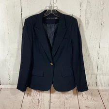 Ivanka Trump Blazer Women 8 Navy Career Professional Office Boardroom Jacket