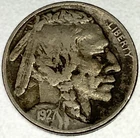 1927-P Buffalo Nickel 5C Fine (F) FULL DATE Philadelphia Actual Coin Shown -2124