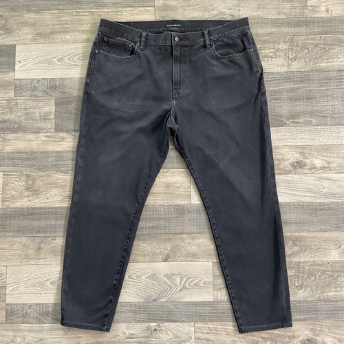 Lucky Brand 411 Athletic Taper Jeans Men’s 40x30 Black Stretch Denim 7M13460