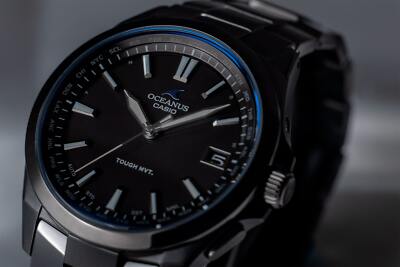 CASIO OCEANUS OCW-S100B-1AJF Titanium Radio Solar Watch Black 41.5