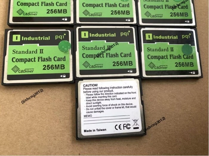 10PCS  PQI 256MB Standard II CompactFlash Card CF  industrial Card - Image 2 of 2