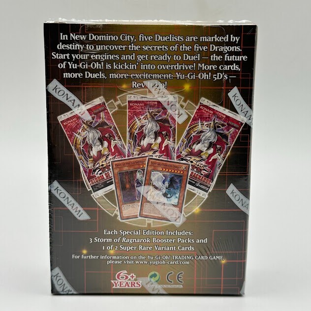 yugioh storm of ragnarok booster box 5Ds SE Special Edition Pack Random Promo Card : Toys & Games Yugioh Storm of Ragnarok will sweep away anyone who cannot adapt to the changing times for the time of Ragnarok has come! Storm of Ragnarok products for