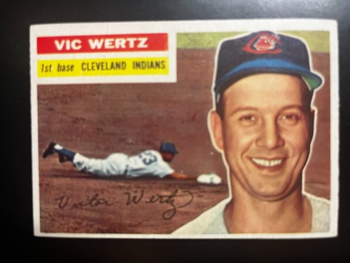 1956 Topps Cleveland Indians Vic Wertz #300