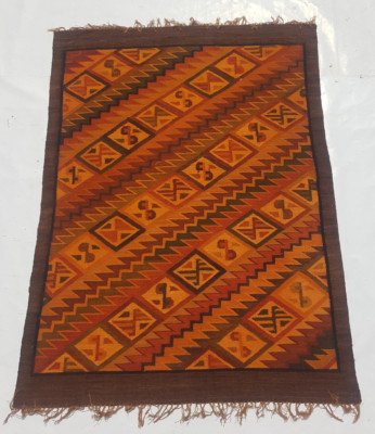 Vintage traditioneller handgefertigter schöner Kelim Teppich für Wohndeko 152x112 cm