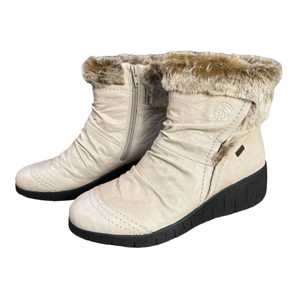 Rieker fur cheap lined boots