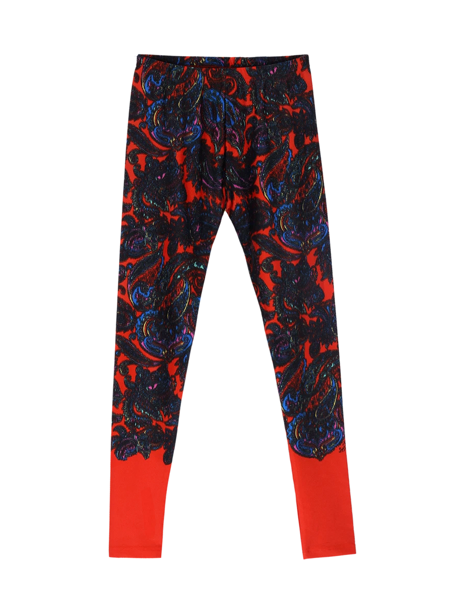 LOUIS VUITTON Multicolour Leggings Paisley-Print Size FR 38 /UK 10