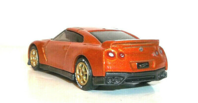 LOOSE 2017 HOT WHEELS 1:64 ORANGE '17 NISSAN GT-R (R35) WHEEL SWAP