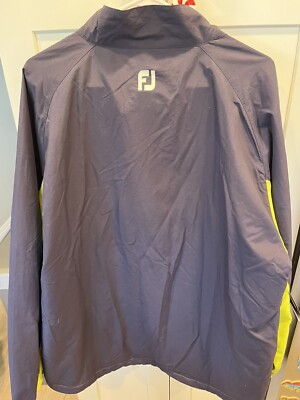 J.jame ゴルフウェア Footjoy FJ Mens 1/4 Zip Golf Jacket Green and Blue Size XL CA