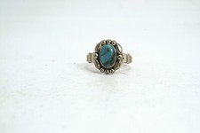 Bell Trading Southwest Style Sterling Silver Turquoise Ring, Size 5 1/2