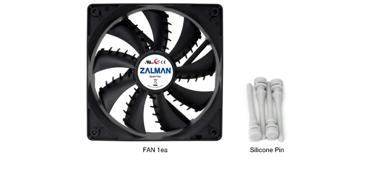 Zalman Ultra Quiet Fan shark fin blade fluid shield bearing ZM-F2 plus 92mm - Image 3 of 4