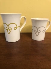 Starbucks Collectible 2014 & 2015 cups with classic scroll design 11& 8.5 oz
