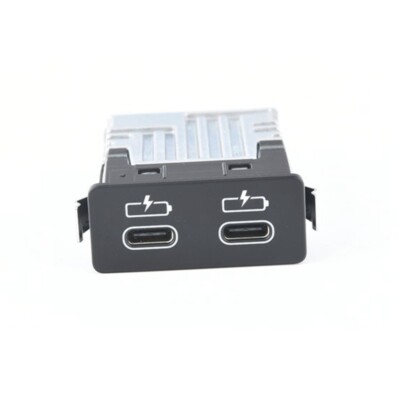 Central Console Rear TYPE-C Socket Dual Port for BMW X1 (F48) X2 (F39) 2019-2022