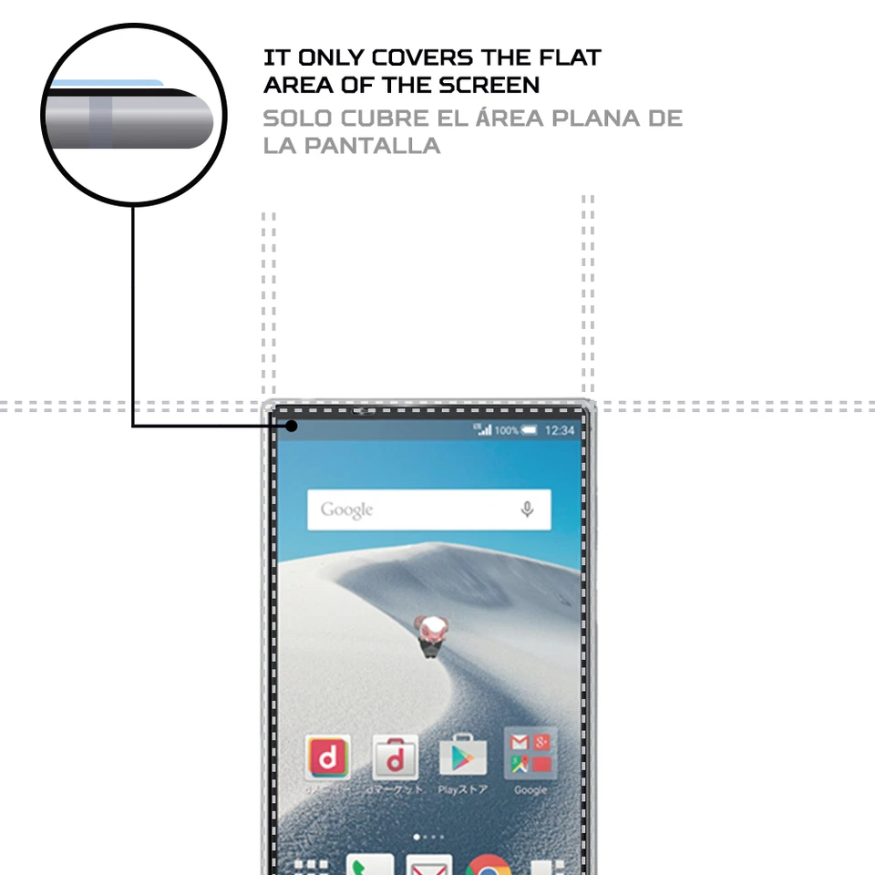 ANTISHOCK Screen protector for Sharp Aquos Zeta SH-03G - Image 4 of 4