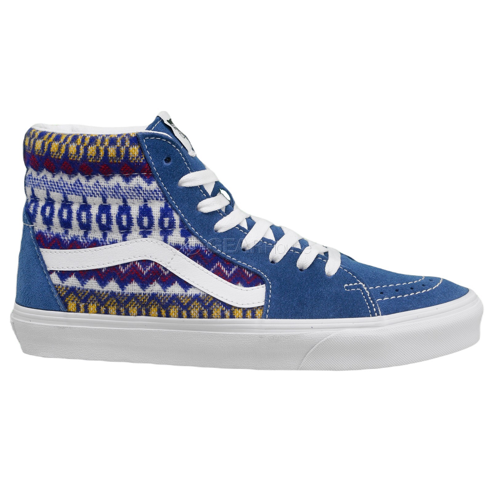 Size 7.5 - VANS Sk8-Hi Fair Isle Blue/Multicolor