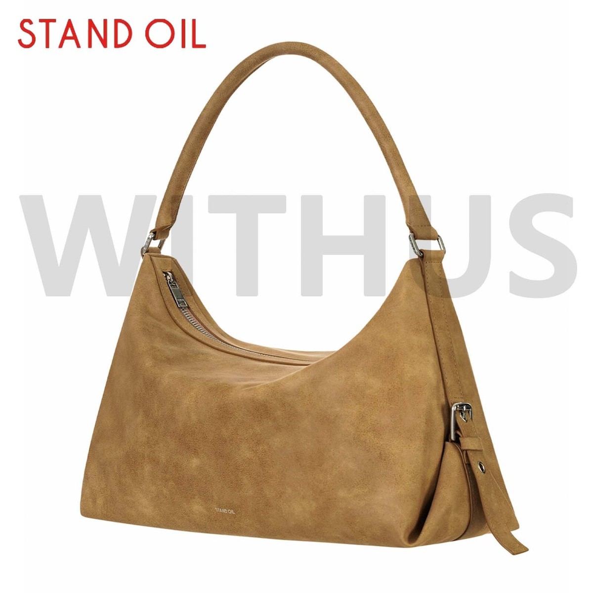 【葉月】STAND OIL Mushy bag キャメル STAND OIL Mushy Bag Camel Women's Shoulder Bag - Tracking_