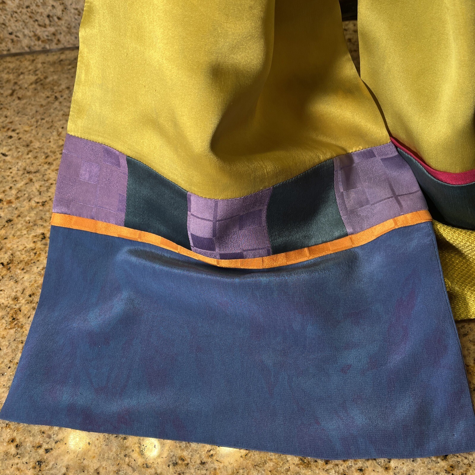 Anonymous Gorgeous Rectangular Silk Scarf ARTSY D… - image 16