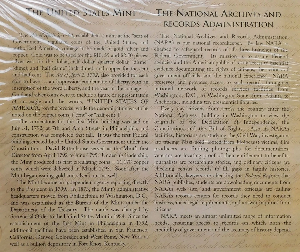 The Formation of The Union 50 State Quarter Set, 1st Thirteen States P&D, Sealed - Image 3 of 4