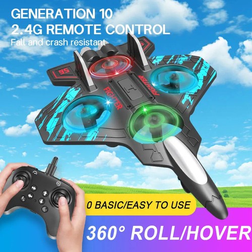 Aliante Volante Elicottero RC Hobby Jet Aereo 2.4G Stunt Telecomando - Foto 6 di 8