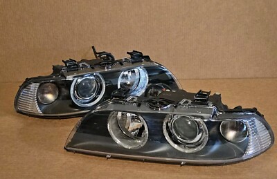 01-03 BMW E39 540i 525i 530i M5 EURO Set of 2 OEM Xenon Headlights Assembly