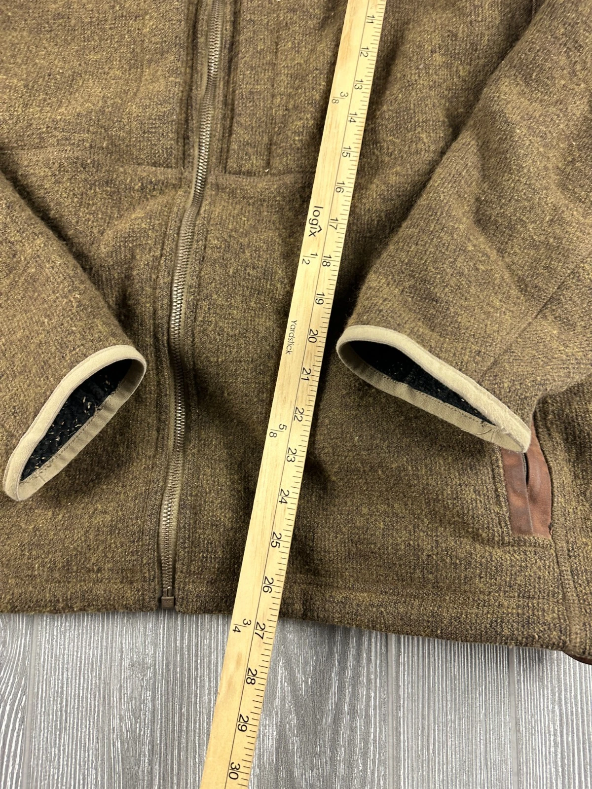 tackle-apparel redington zip up wool blend jacket