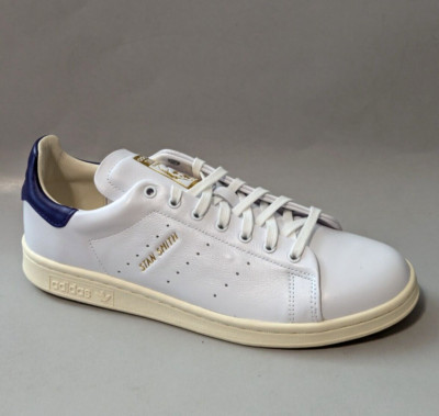 adidas Originals Stan Smith Lux Leather Shoes Mens 9.5 White Purple ID1415