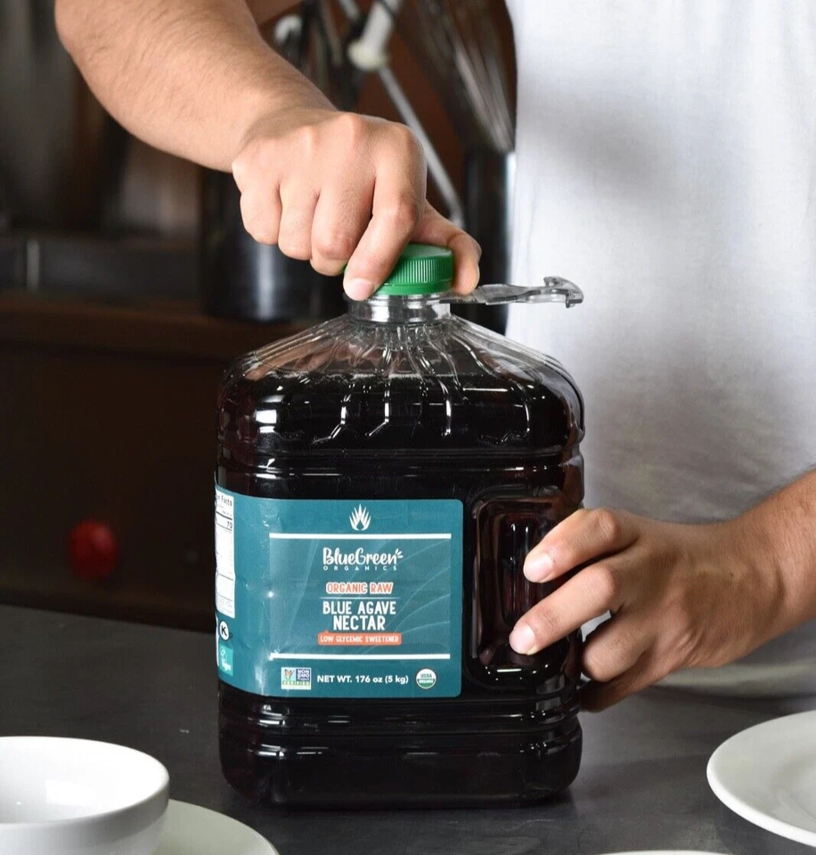 BLUE GREEN RAW Organic Agave Nectar, 1 Gallon, 176 Ounce - Image 4 of 4