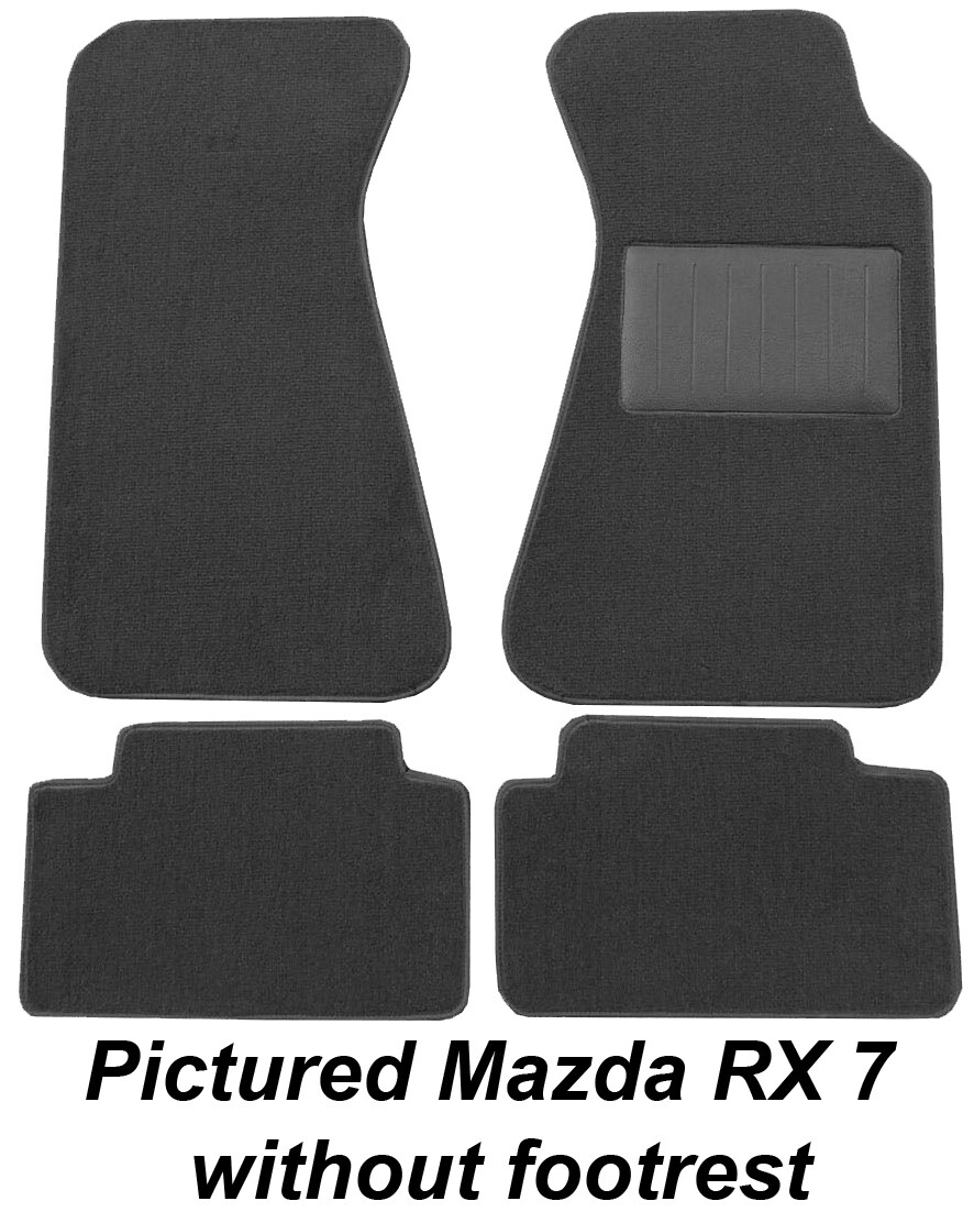 Suits Mazda RX7 series 1, 2, 3 CUSTOM 4pc Car Floor Mats Plush Pile eBay