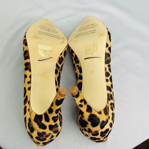 J.Crew $298 Elsie Pumps in Leopard Calf Hair Size 6.5M K7890 - Picture 8 of 8