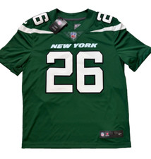 NIKE DRY NFL ON FIELD  LE'VEON BELL #26 NEW YORK JETS GREEN JERSEY MEN'S SIZE: L