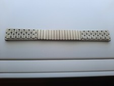 BALDWIN Vintage Mens Stainless Watch Band 17.5mm Curved Lug Partial expand NOS