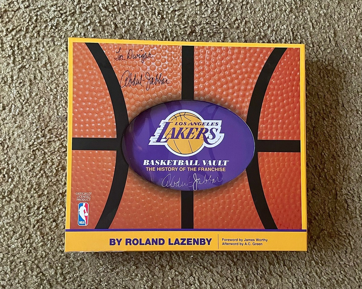 Genuine Autographed Los Angeles Lakers Basketball Vault Book