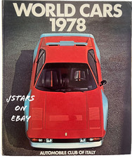 1978 WORLD CAR CATALOGUE AUTOMOBILE CLUB OF ITALY BOOK with ELECTRIC VEHICLES