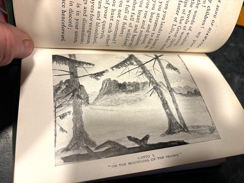 Hiawatha LONGFELLOW Suede Leather 1900 illustrated Henry Wadsworth H W Song of - Picture 6 of 24