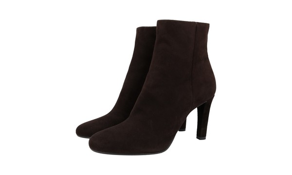 Prada Wildleder Stiefelette Schuhe - 1T516E - Braun - Neu - 36,5 37-image