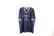 Vtg 90s Mens 2XL Distressed Spell Out Notre Dame University Mesh Ringer T-Shirt