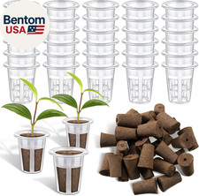 60 Pieces Hydroponic Seed Grow Sponges Pod Kit for Indoor and Outdoor Use 0.53 per gallon