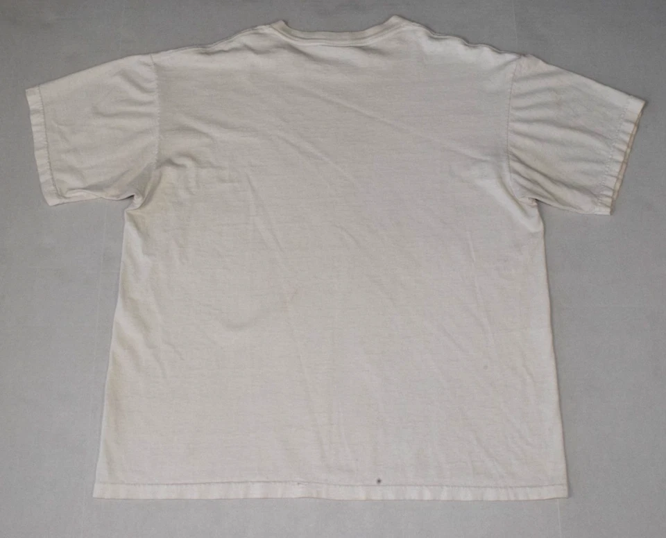 Camiseta Vintage County Seat Talla L Años 90 Marfil Algodón Harley Davidson Motocicletas Foto 2 de 4