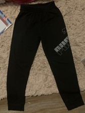 Puma boys black sweat pants size M 10-12