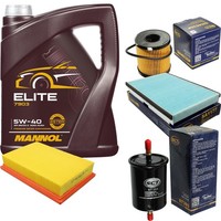 SCT Inspektionspaket 5L Mannol Elite 5W-40 FüR Peugeot 307 1.6 16V 1.4