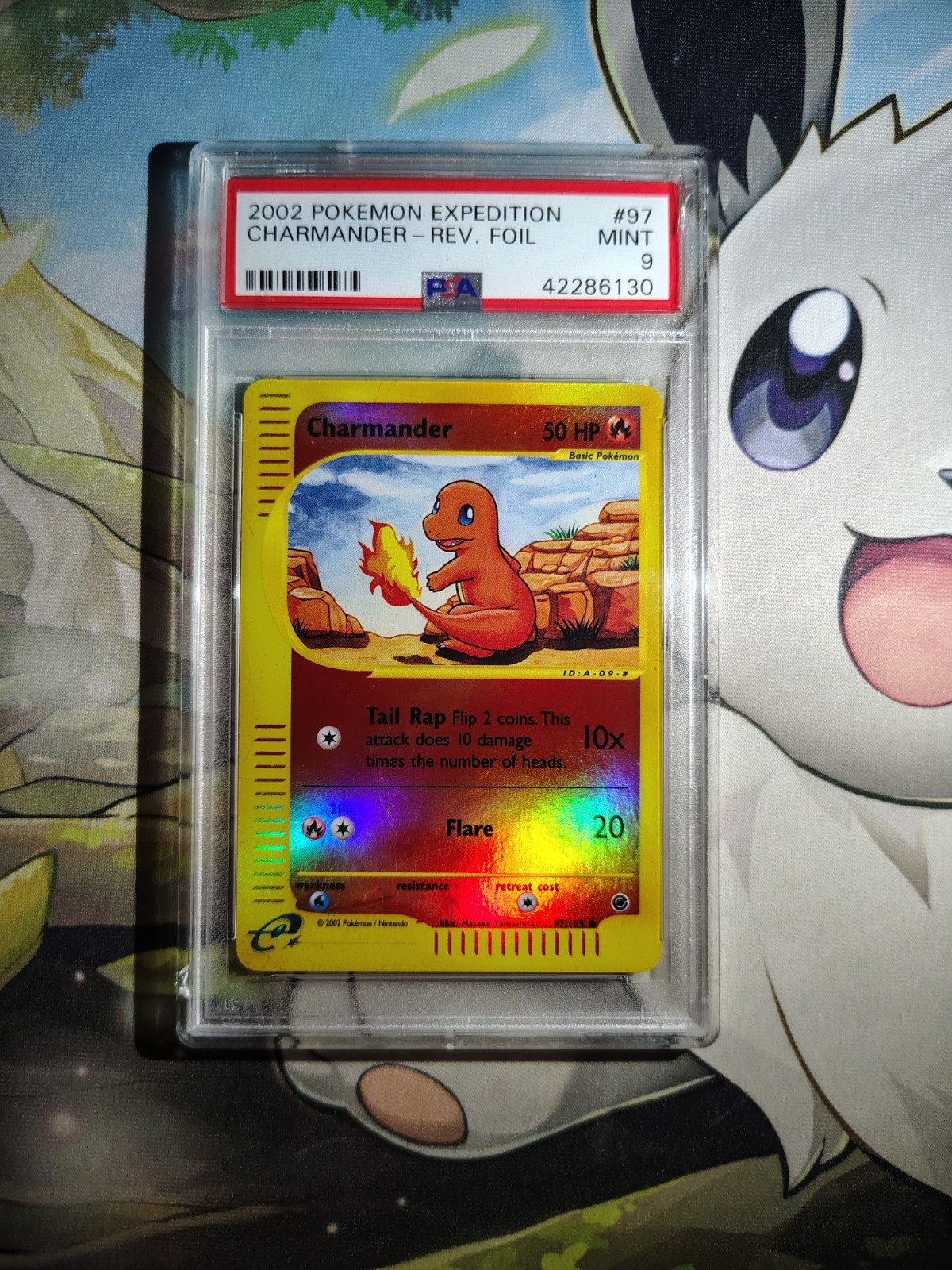 Charmander Expedition Base Set 97/165  Reverse Holo PSA 9 Pokemon 2002
