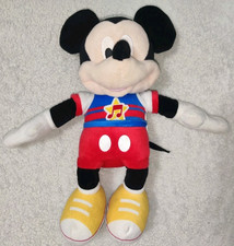 12" Mickey Mouse Singing Fun Plush Disney Junior Lights Up Sings Untested