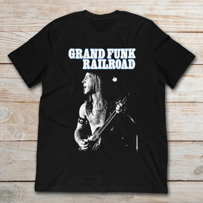 Grand Funk Railroad Band Live T Shirt Classic Black Unisex S-5XL IM1022